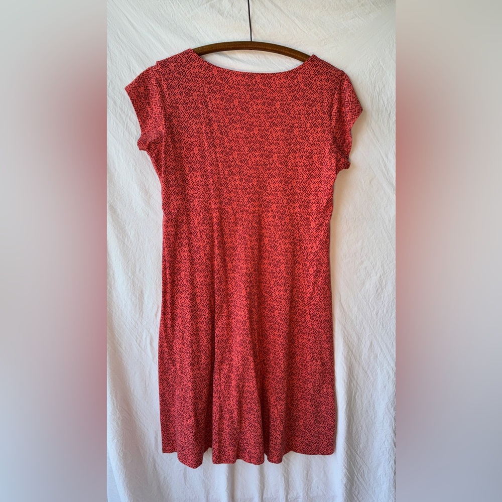 Toad&Co Red Patterned Midi Dress - Picture 3 of 6